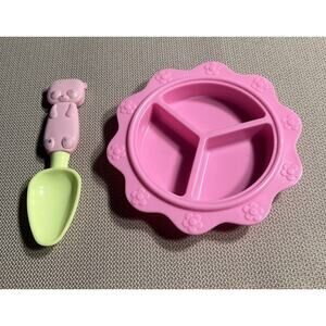 Melissa & Doug Doll Baby Plate Kids Kitchen Spoon‎